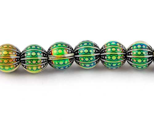 Fancy mirage bead "Sea Orb"