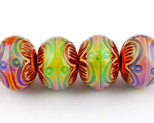 Fancy mirage bead "Chinese Lantern"