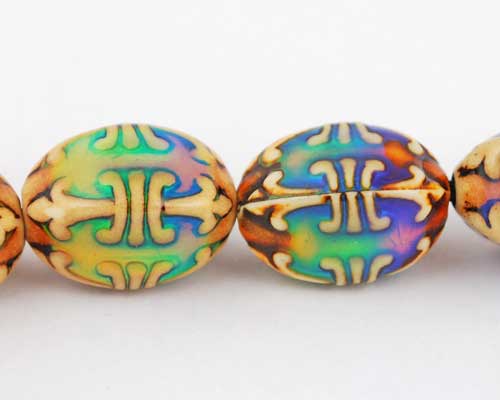 Fancy mirage bead "Fleur de Lis"